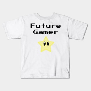 Future Gamer with cute star Kids T-Shirt